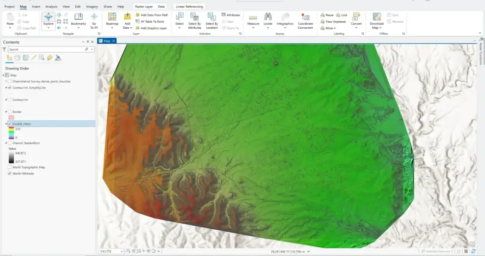 Terrain profile analysis